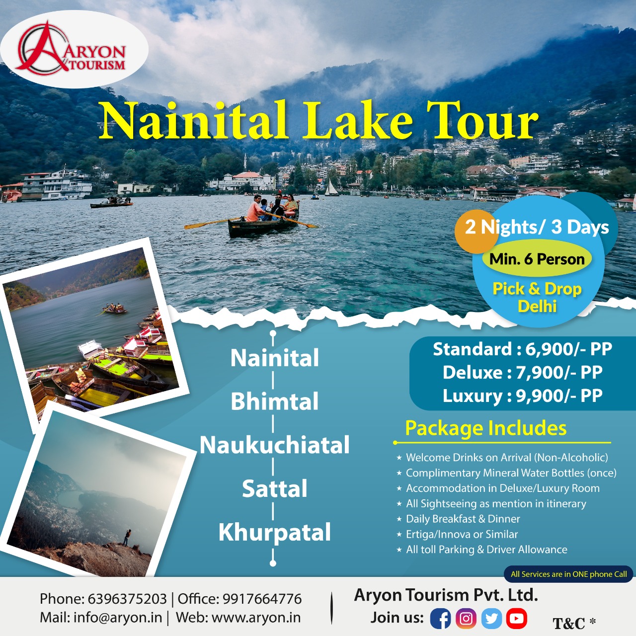 nainital tour itinerary 7 days